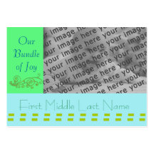Baby Annoucement - Customised - Customised Business Card