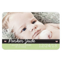 Baby Announcement Magnet magnets