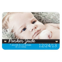 Baby Announcement Magnet magnets