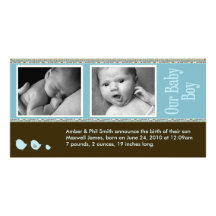 Baby Announcement Photo Card