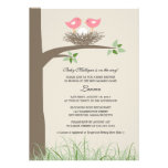 Baby Bird's Nest - Lesbian Couple Baby Shower Personalized Announcement