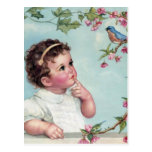 Baby Blue Bird Postcard