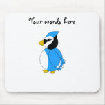 Baby blue blue jay mouse mats