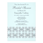Baby Blue Bridal Shower Custom Invitations