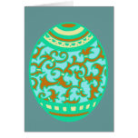 Baby Blue Easter Egg Greeting Card