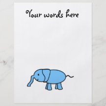 Baby blue elephant flyer