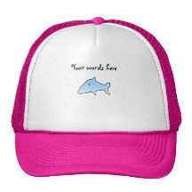 Baby blue shark mesh hat