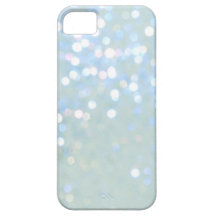 Baby Blue/White Glitter iPhone 5 Cover