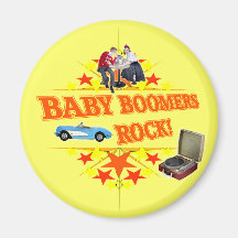 Baby Boomers Rock Fridge Magnets