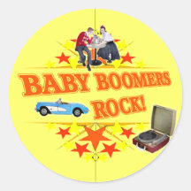 Baby Boomers Rock Sticker