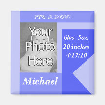 Baby Boy Photo Magnet
