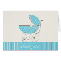 Baby Boy Shower Thank you card