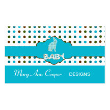 Baby Bunny Blue Business Cards