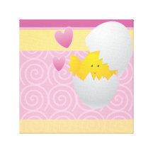 Baby Chickie/ Nursery Decor Gallery Wrap Canvas