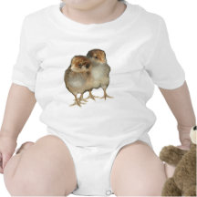 Baby chicks araucana chickens ornithology bodysuit