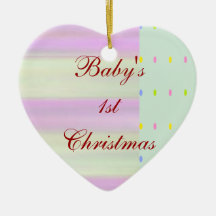Baby First Christmas ornament template