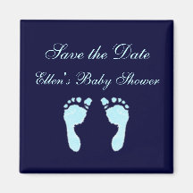 Baby Footprints (Boy) Fridge Magnets