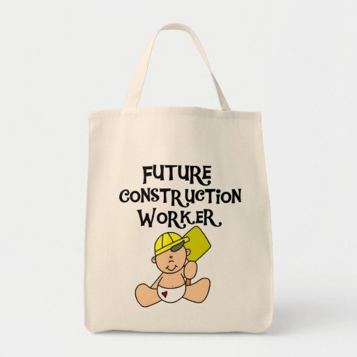 Baby Future Construction Worker Tshirts and Gifts Tote Bag