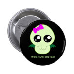 Baby Girl Cthulhu buttons