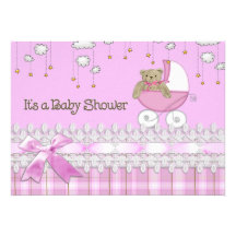 Baby Girl Shower Announcements
