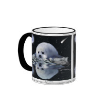 Baby Harp Seal & Moon Wildlife Supporter Gift mug