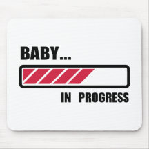 Baby in progress loading mousepads