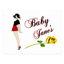 Baby Jane Pin Up Girl Post Card