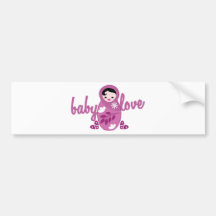 baby love babooshka doll in pink bumper sticker