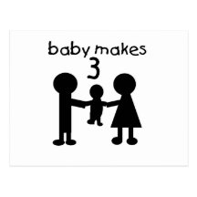 Baby Makes 3 Post Cards