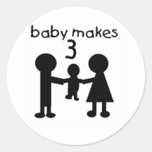 Baby Makes 3 Sticker