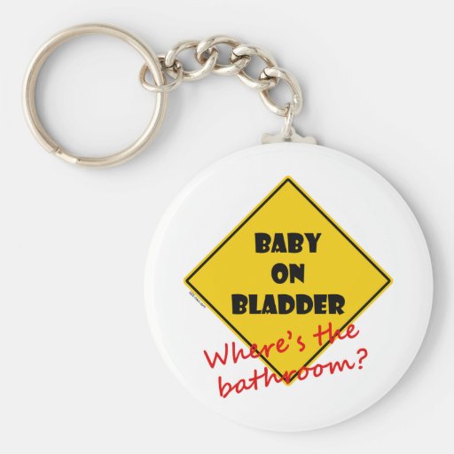 Baby on Bladder Key Chain