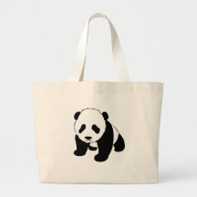 Baby Panda Canvas Bags