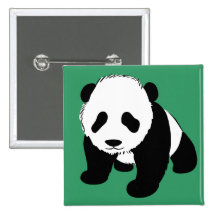 Baby Panda Pinback Button