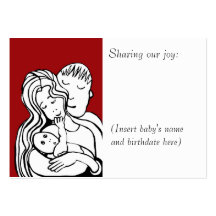 Baby photo card business card template