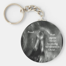 Baby praying keychain