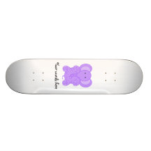 Baby purple elephant skate board decks