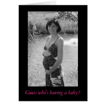 Baby Shower (B&W) Greeting Card
