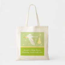 Baby Shower Bag - Green and Yellow