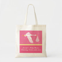 Baby Shower Bag - Pink and Yellow