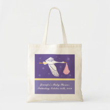 Baby Shower Bag - Purple and Yellow