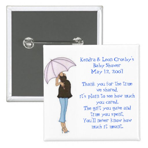 Baby Shower Favour Pinback Button