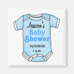 Baby shower for baby boy refrigerator magnet