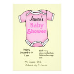 Baby shower for girl announcement