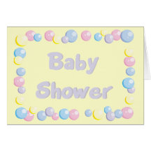 Baby Shower Invitation - Customisable Cards