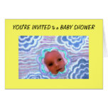 baby shower invitation greeting card