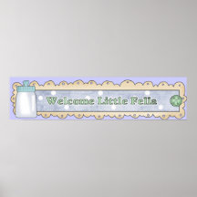 Baby Shower Party Banner Poster