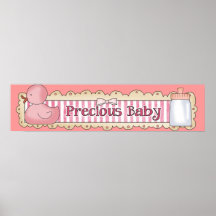 Baby Shower Party Banner Posters
