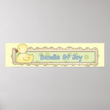 Baby Shower Party Banner Posters