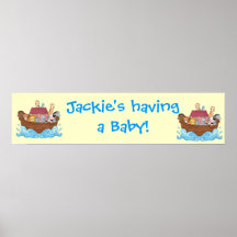 Baby Shower Party Banner Posters