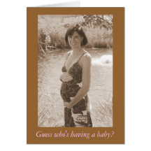 Baby Shower (Sepia) Card